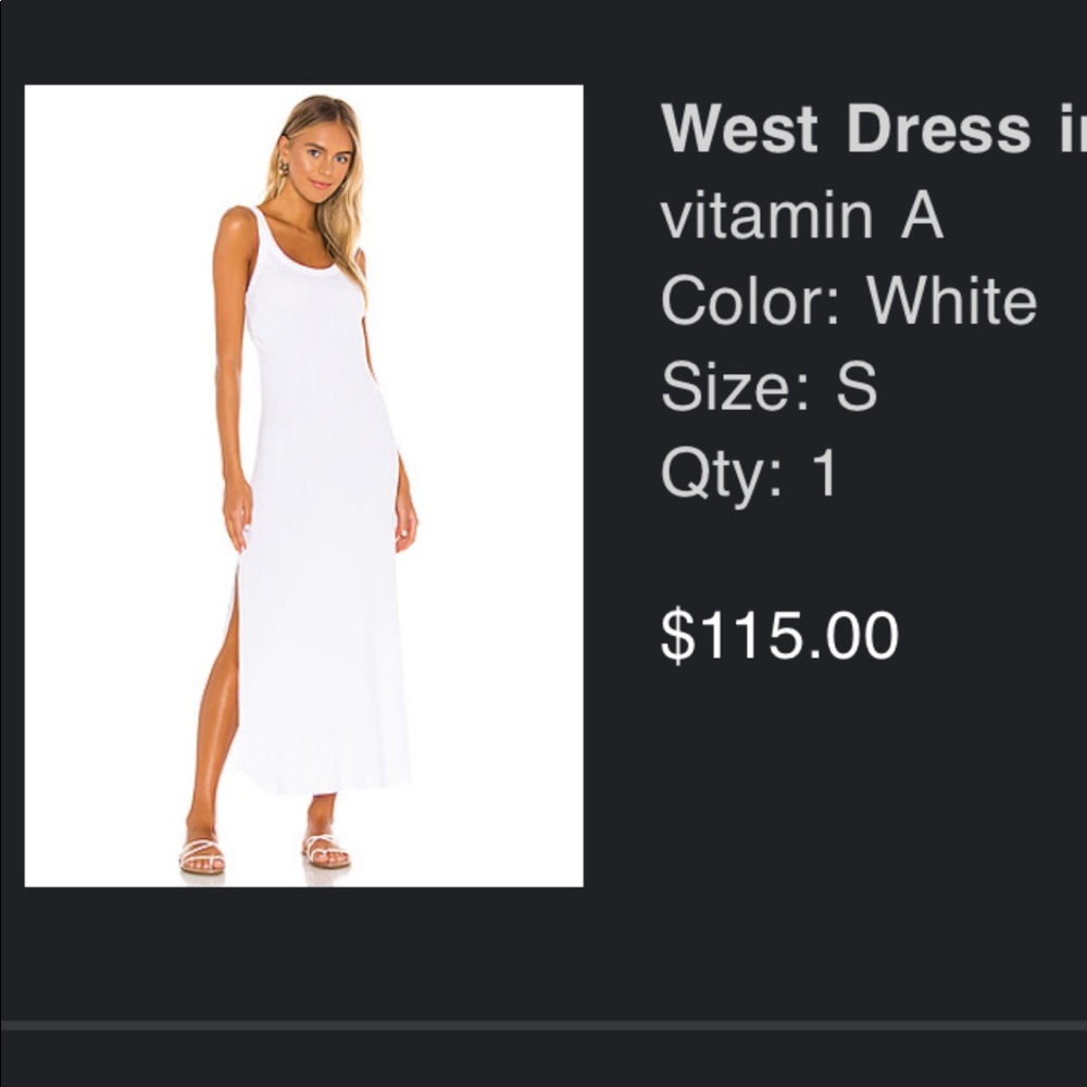 White vitamin A sundress